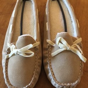 L.L. Bean Natural Leather Slippers